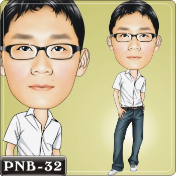 男生人像Q版漫畫PNB-32	